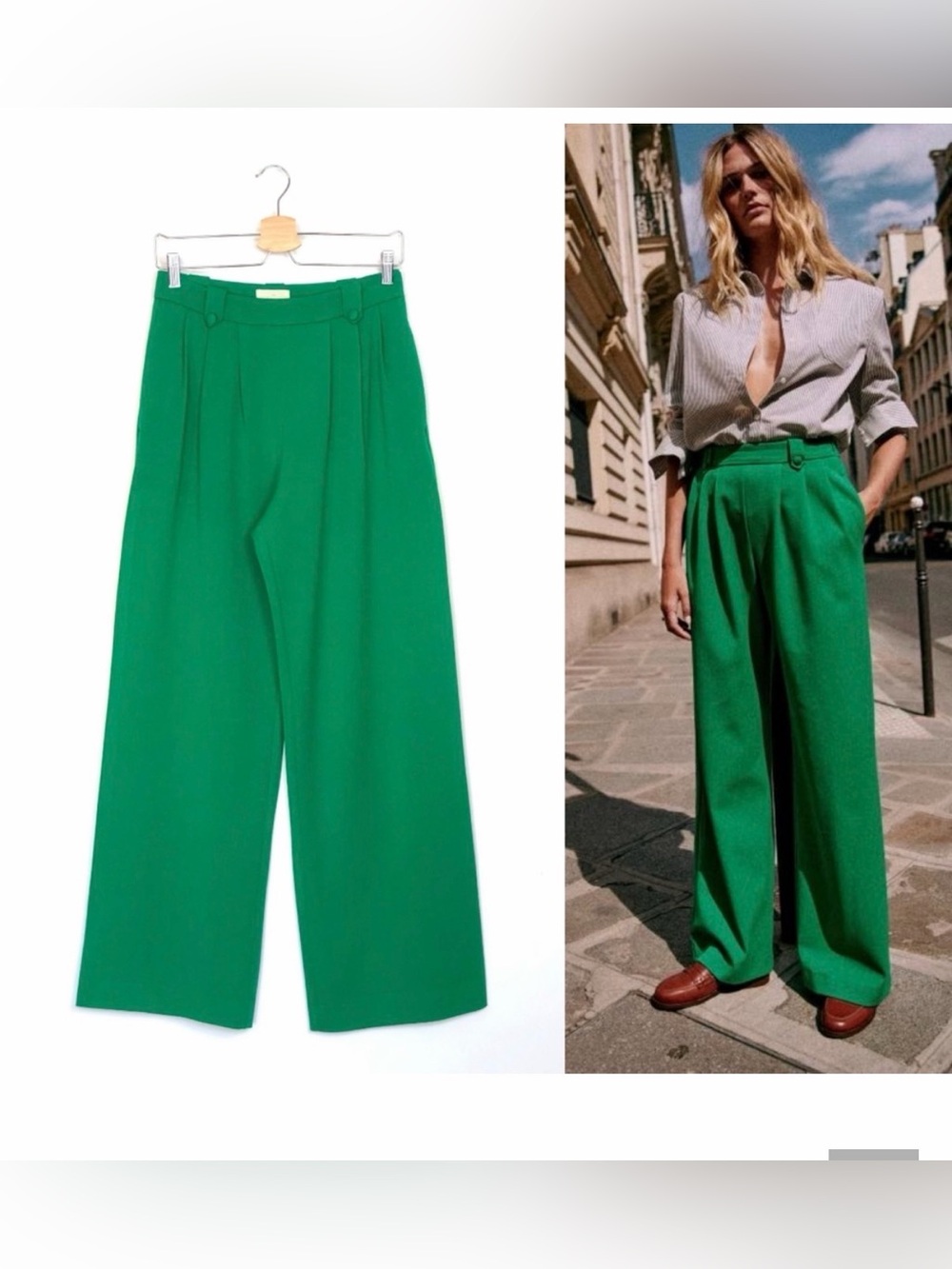 SÉZANE LouLou Green Trousers